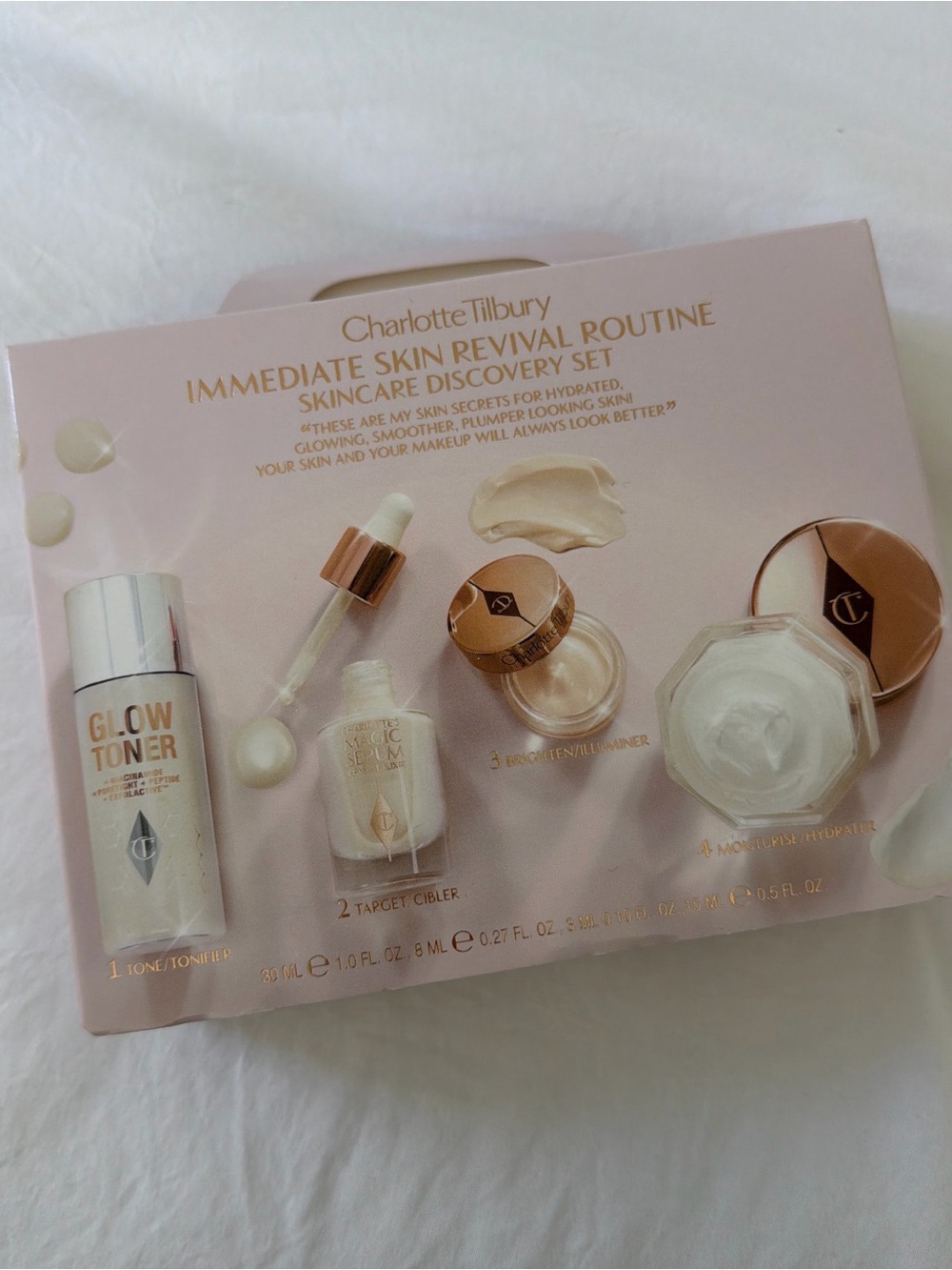 Charlotte Tilbury immediate skin revival routine